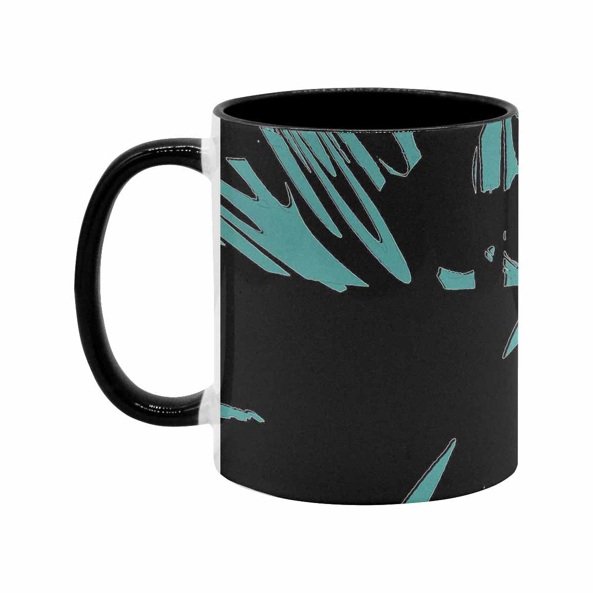 Coffee Mug, tea cup, black core, abstract, design 75