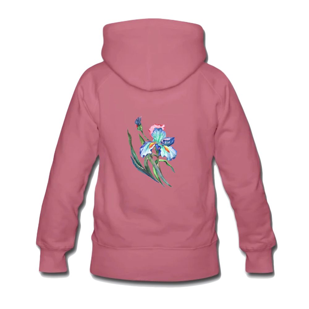 Women's Hoodie iris floral print