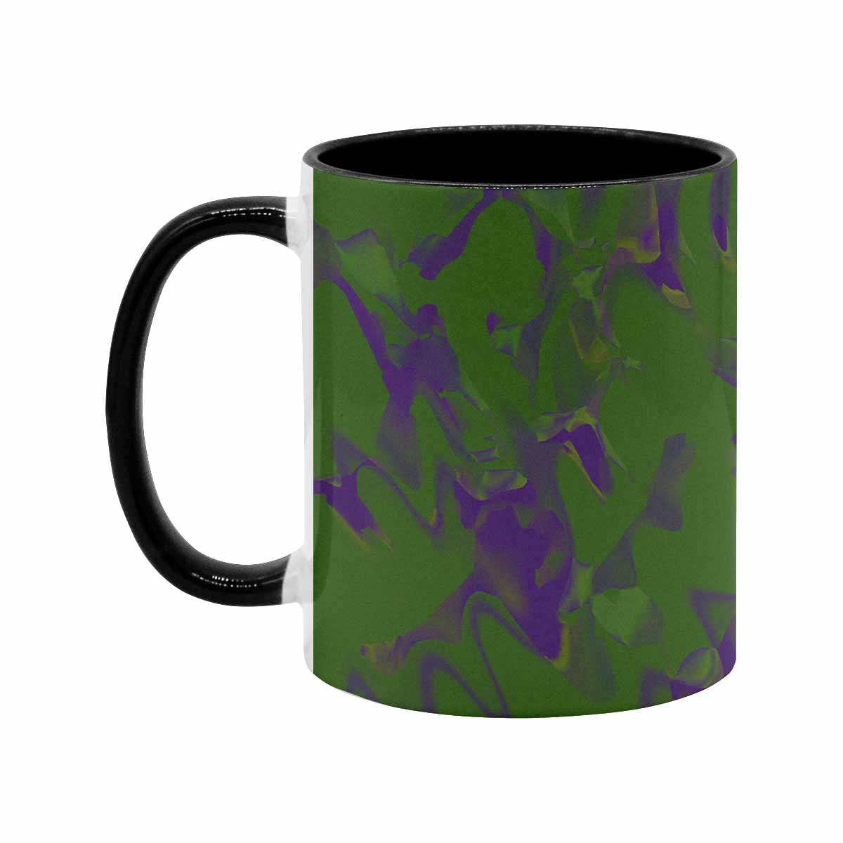 Coffee Mug, tea cup, black core, abstract, design 21