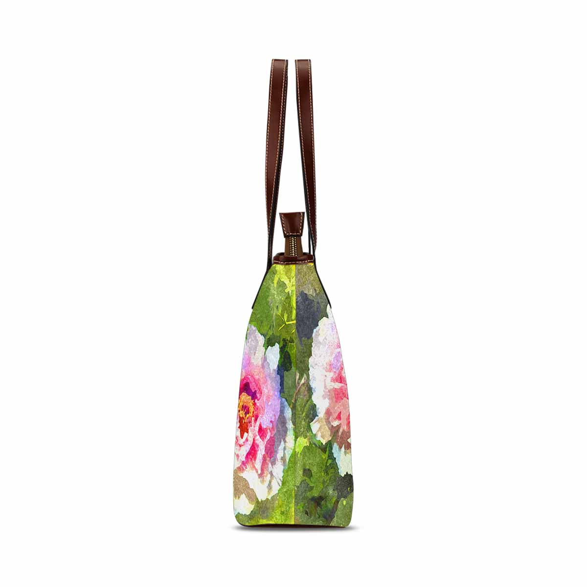 Classic Fabric handbag, watercolor floral, design 164