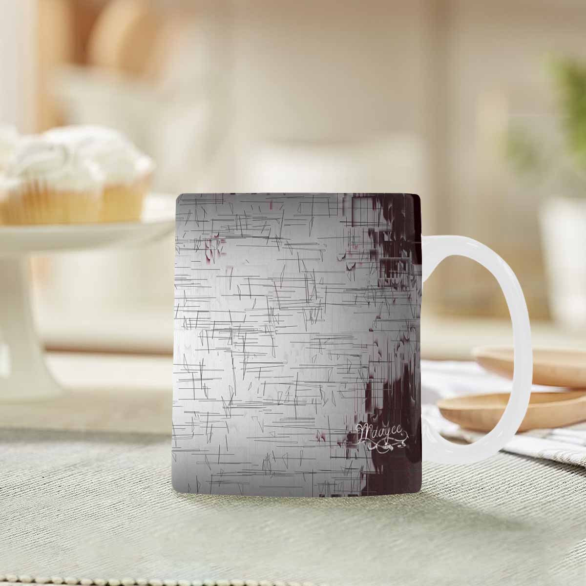 Quality Mug, coffee mug, tea cup, B & W Abstract, Set 1, design 105