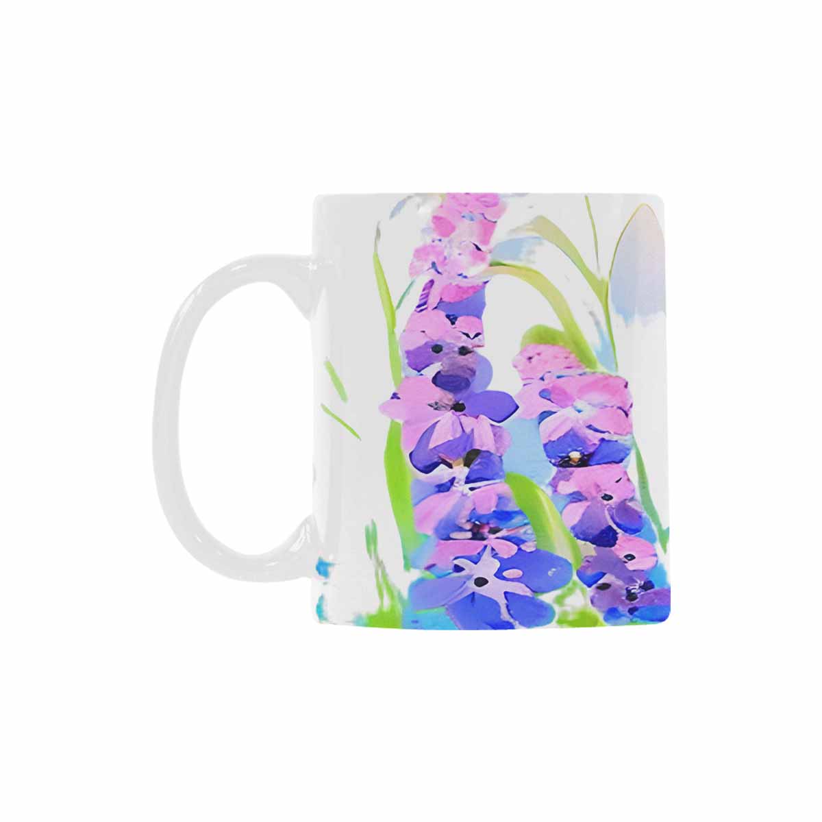 USA made Quality Mug, coffee mug, tea cup, Bright florals, Set 1A, Design 95