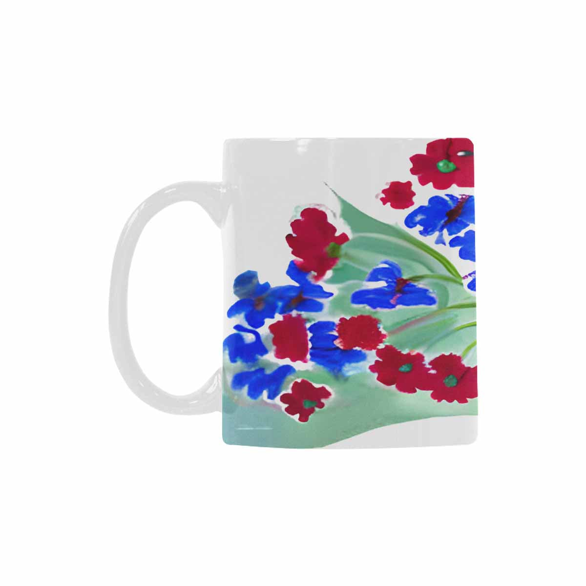 Quality Mug, coffee mug, tea cup, Bright florals, Set 1A, Design 110