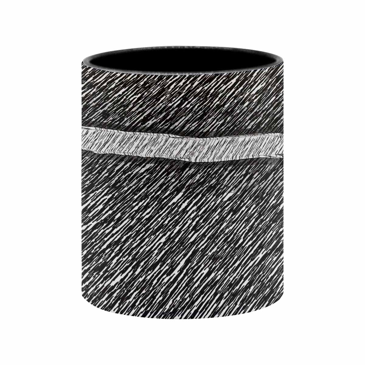 Coffee Mug, tea cup, black core, abstract, design 34