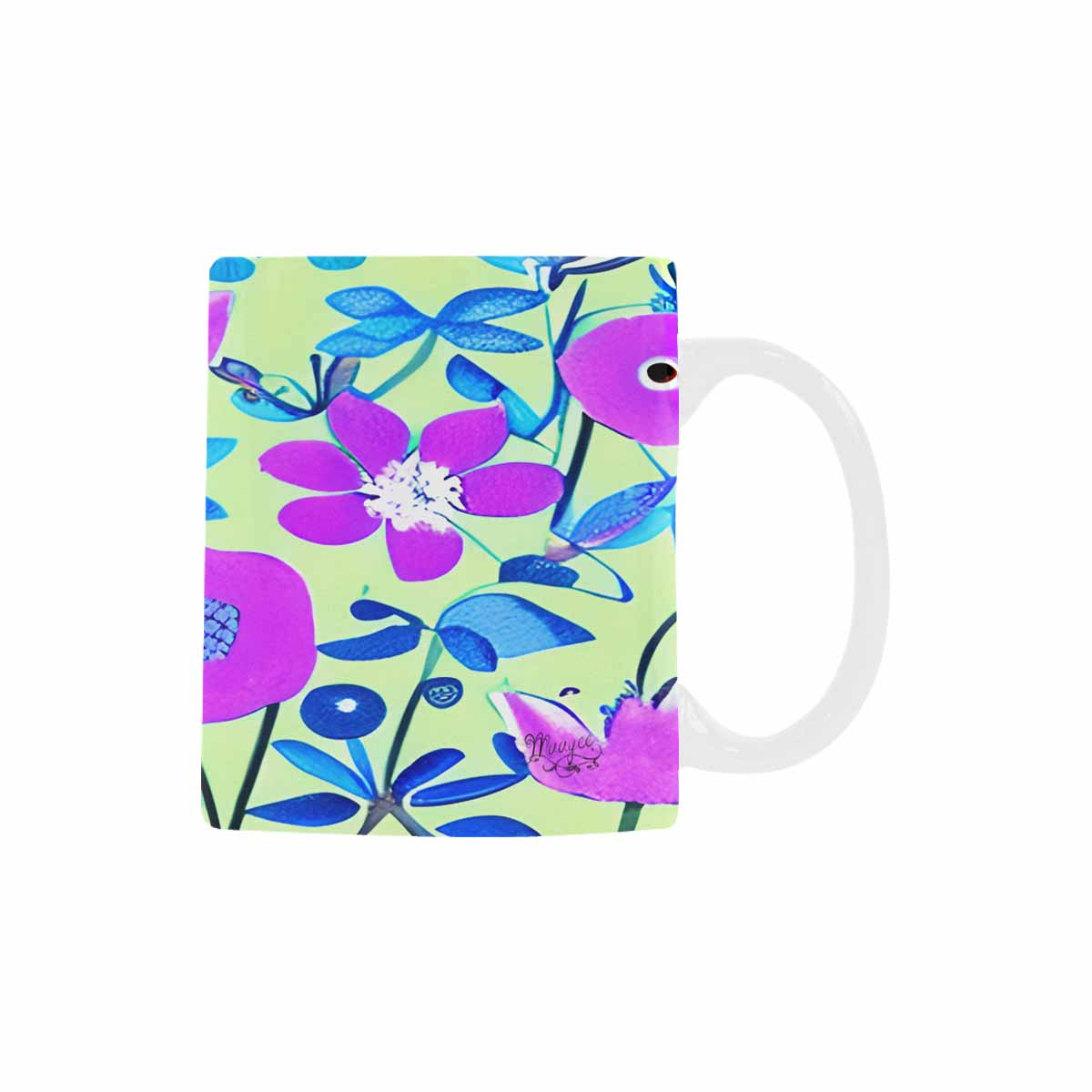 USA made Quality Mug, coffee mug, tea cup, Bright florals, Set 1, Design 158