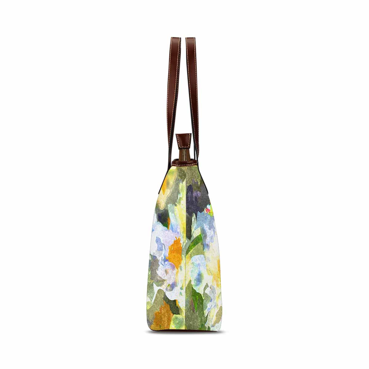 Classic Fabric handbag, watercolor floral, design 174