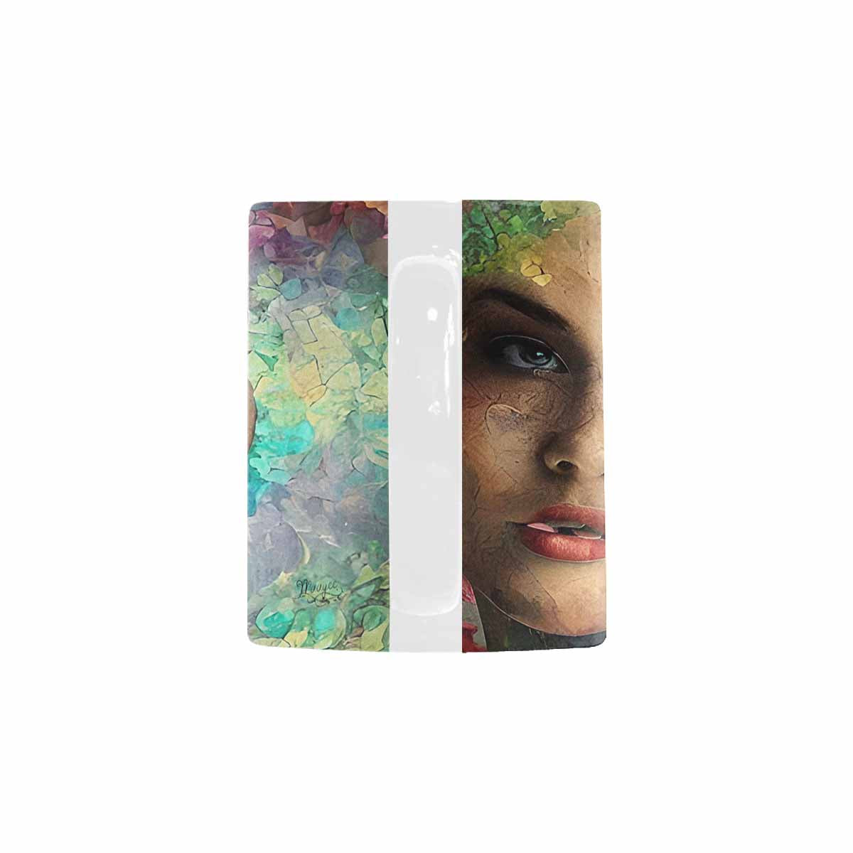 USA, Color Coffee Mug, tea cup, caucasian Face, design 28