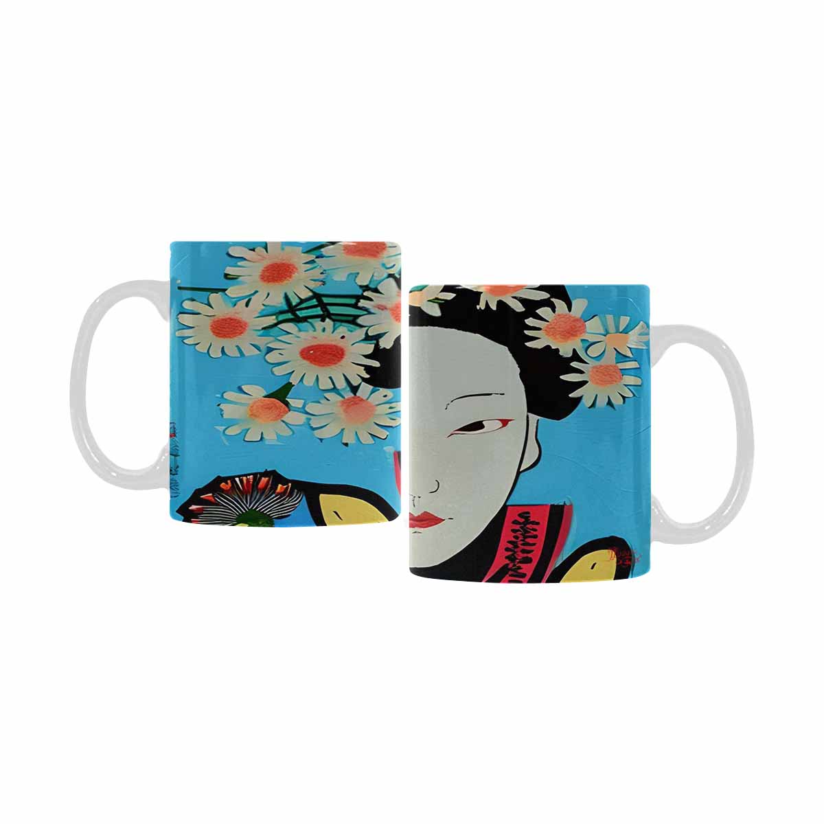 Quality Mug, coffee mug, tea cup, Asian Faces, Design 37