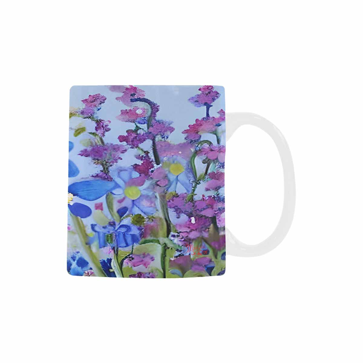 USA made Quality Mug, coffee mug, tea cup, Bright florals, Set 1, Design 94