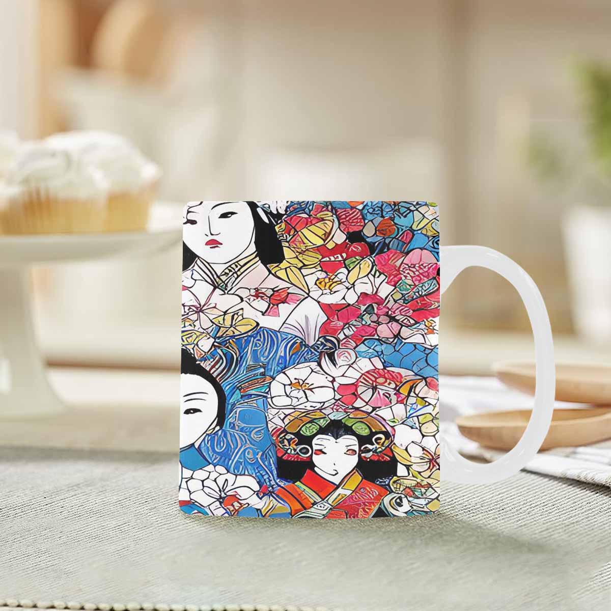 Quality Mug, coffee mug, tea cup, Asian Faces, Design 22