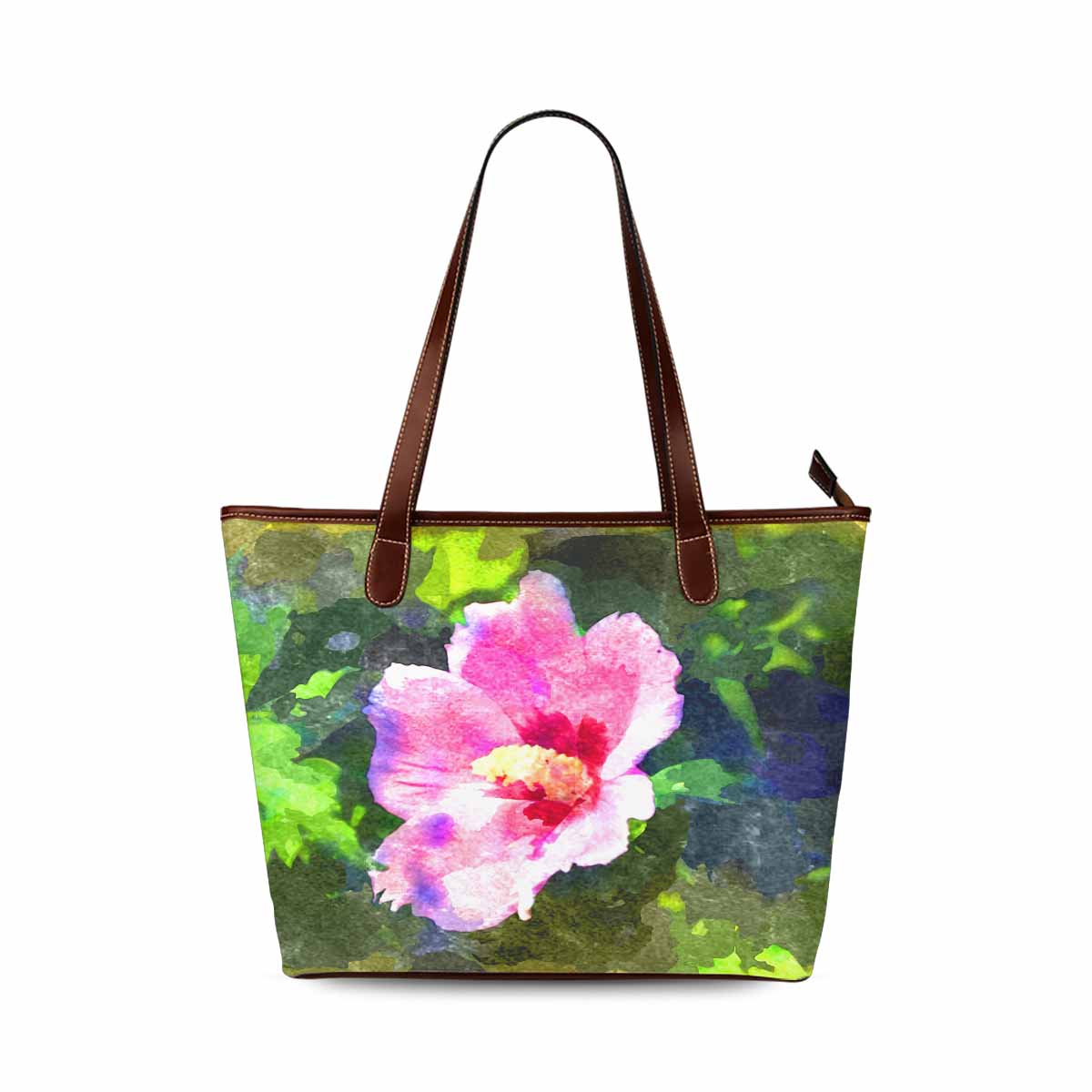 Classic Fabric handbag, watercolor floral, design 225