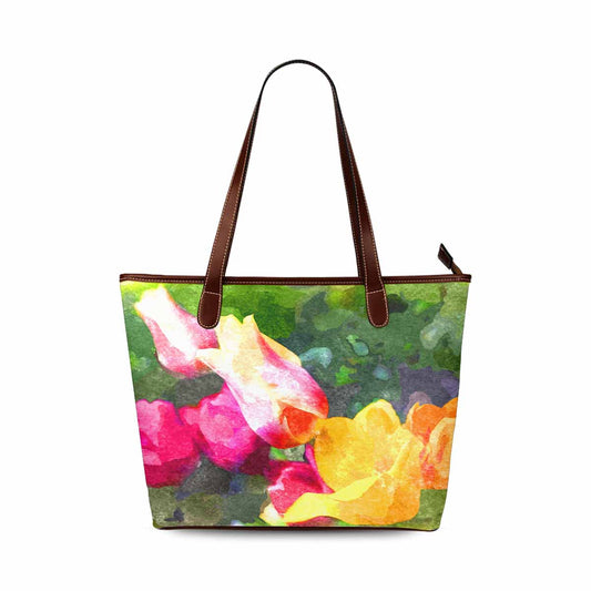 Classic Fabric handbag, watercolor floral, design 248