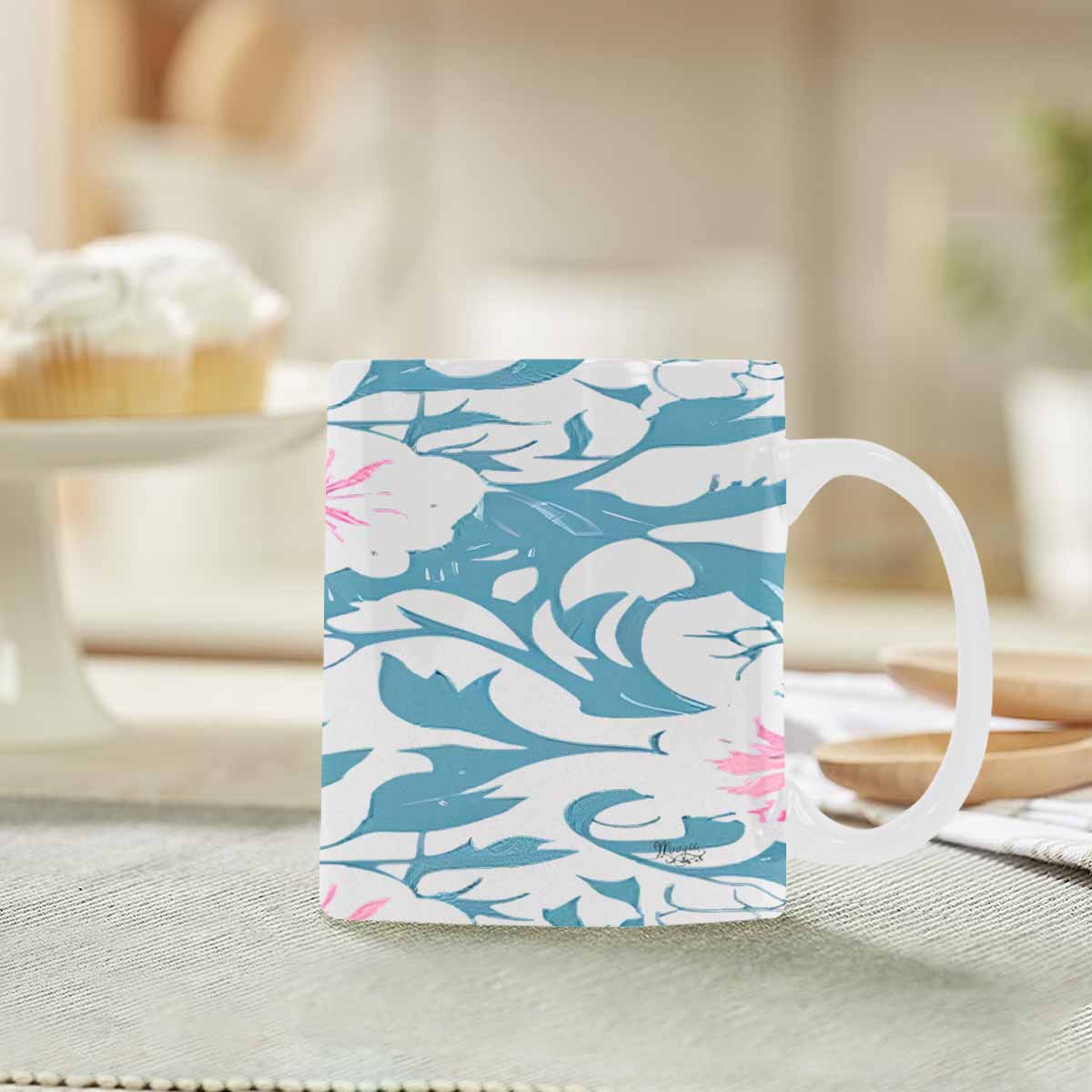Quality Mug, coffee mug, tea cup, Bright florals, Set 2, design 29