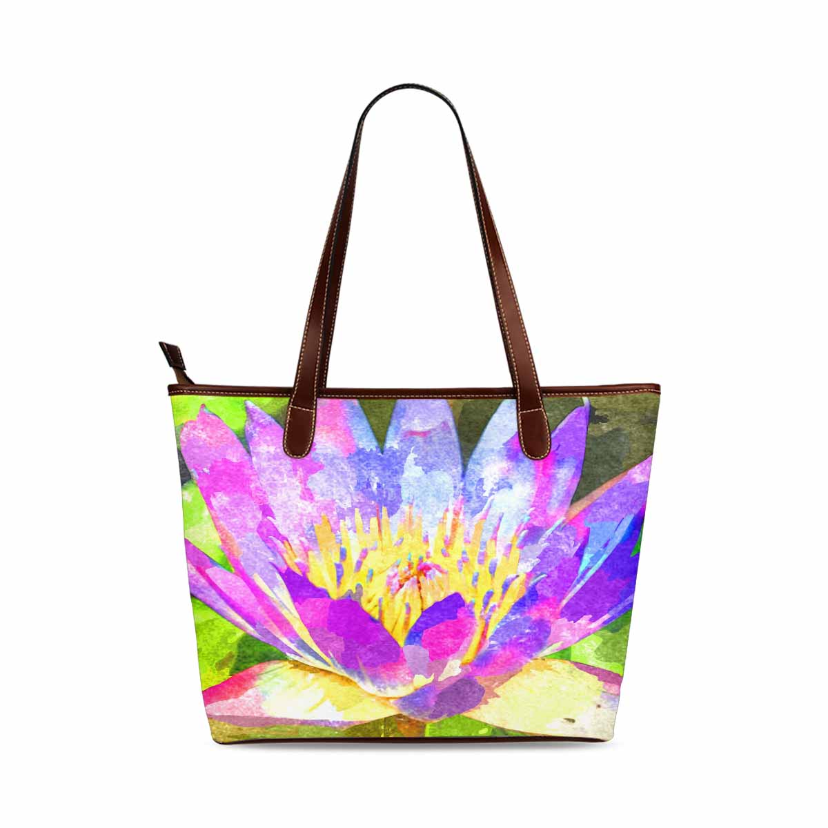 Classic Fabric handbag, watercolor floral, design 278