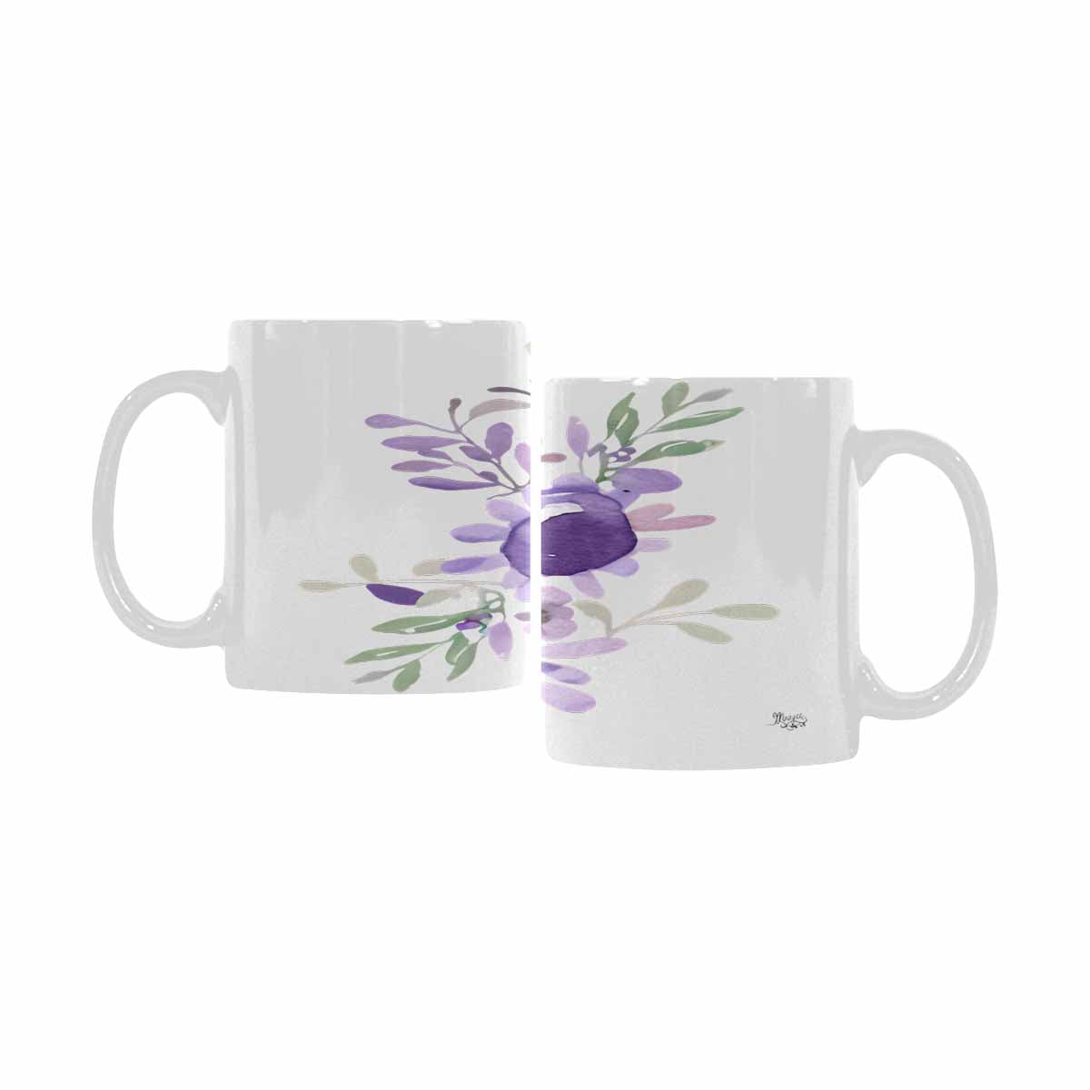 Quality Mug, coffee mug, tea cup, Bright florals, Set 2, design 27