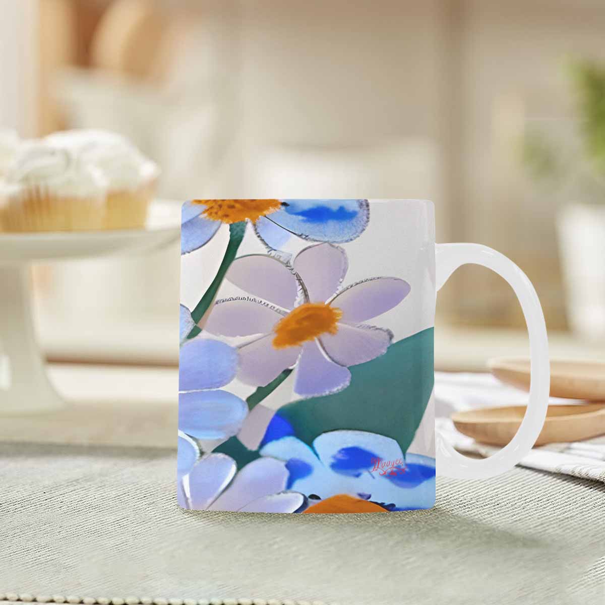 Quality Mug, coffee mug, tea cup, Bright florals, Set 1, Design 47