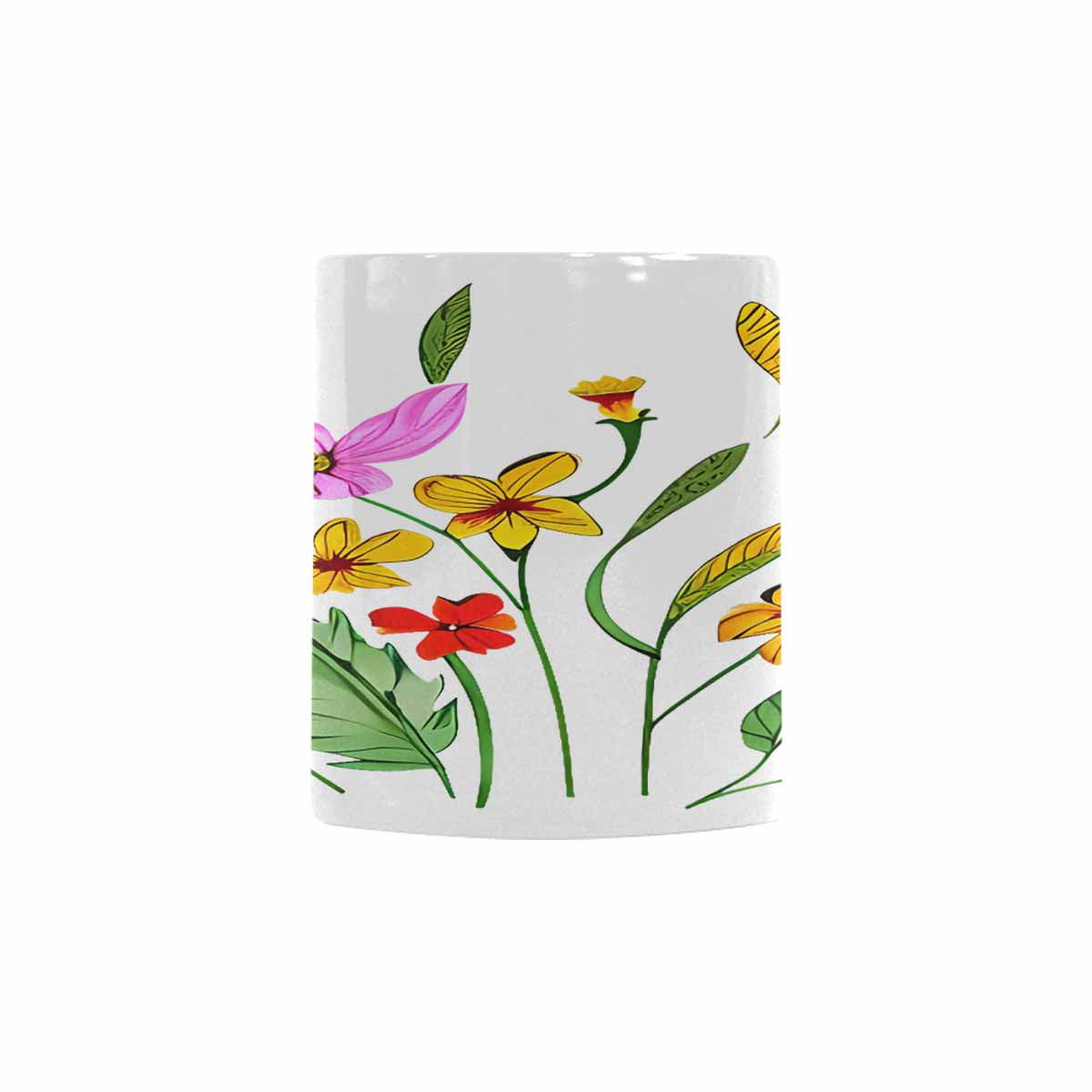 Quality Mug, coffee mug, tea cup, Bright florals, Set 2, design 83
