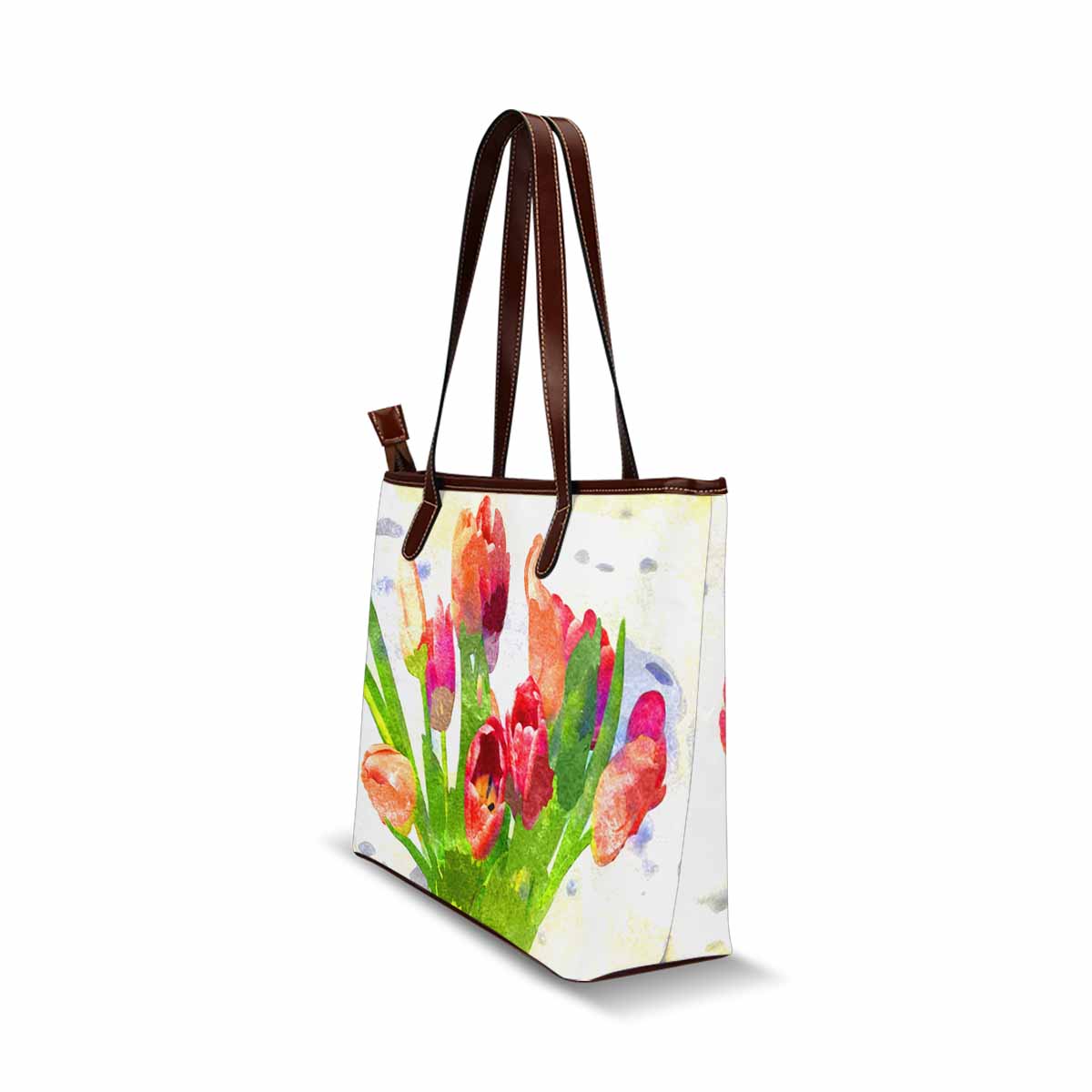 Classic Fabric handbag, watercolor floral, design 259