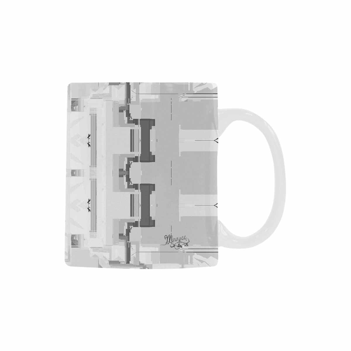 Quality Mug, coffee mug, tea cup, B & W Abstract, Set 1, design 6