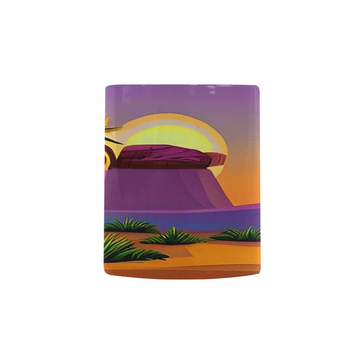 Coffee Mug, tea cup, desert scene, design 61