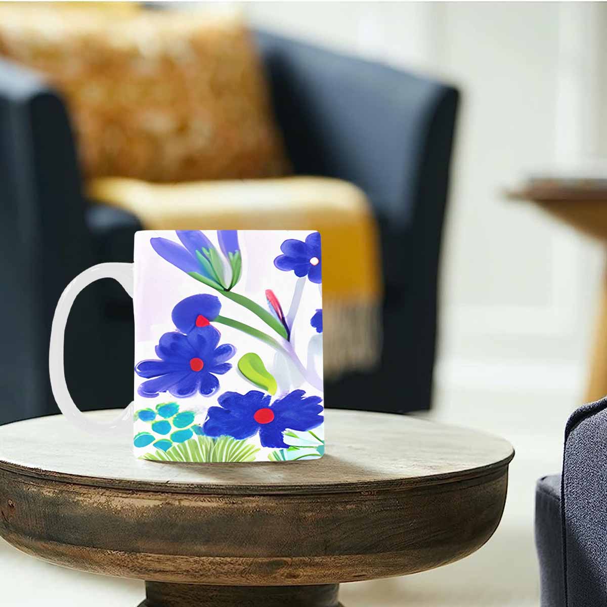 Quality Mug, coffee mug, tea cup, Bright florals, Set 1, Design 113