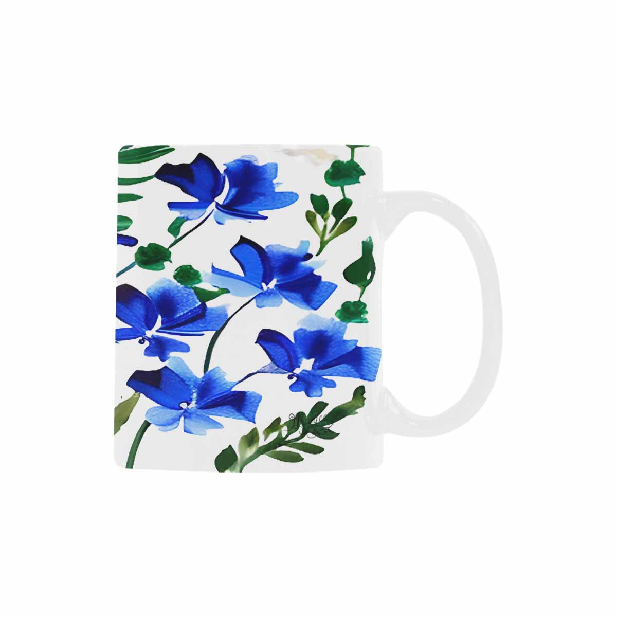 USA made Quality Mug, coffee mug, tea cup, Bright florals, Set 1A, Design 80