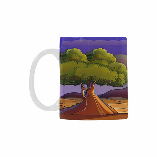 Coffee Mug, tea cup, desert scene, design 32