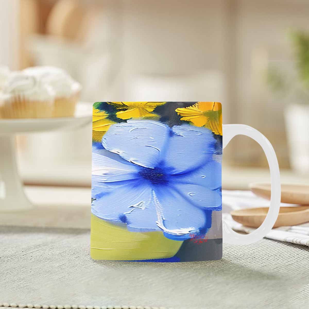 Quality Mug, coffee mug, tea cup, Bright florals, Set 1, Design 164