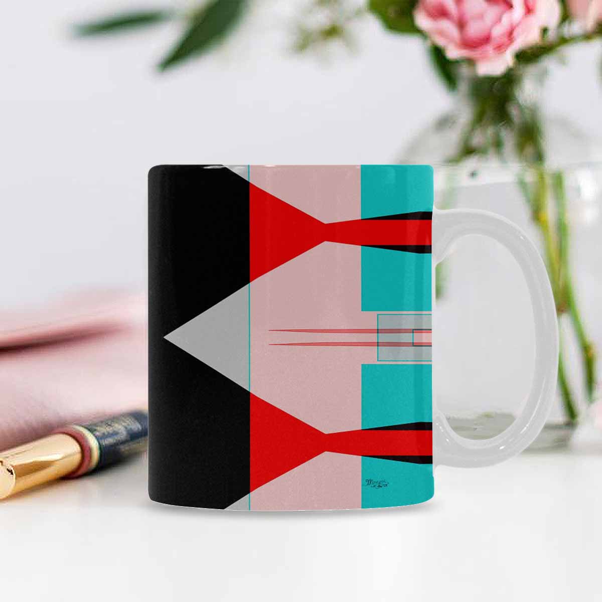 Unique Abstract design coffee mug, set 1, design 129