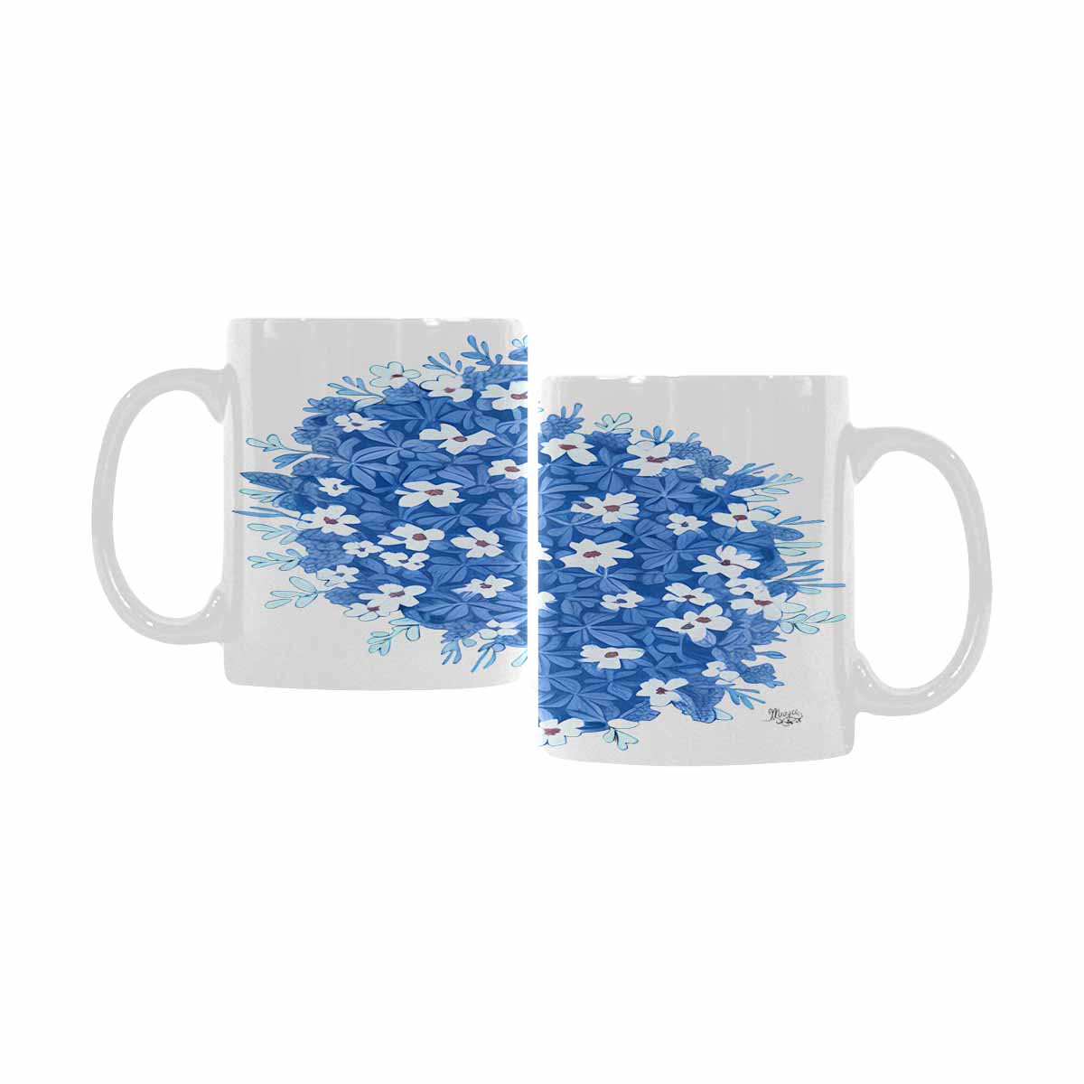 Quality Mug, coffee mug, tea cup, Bright florals, Set 2, design 15