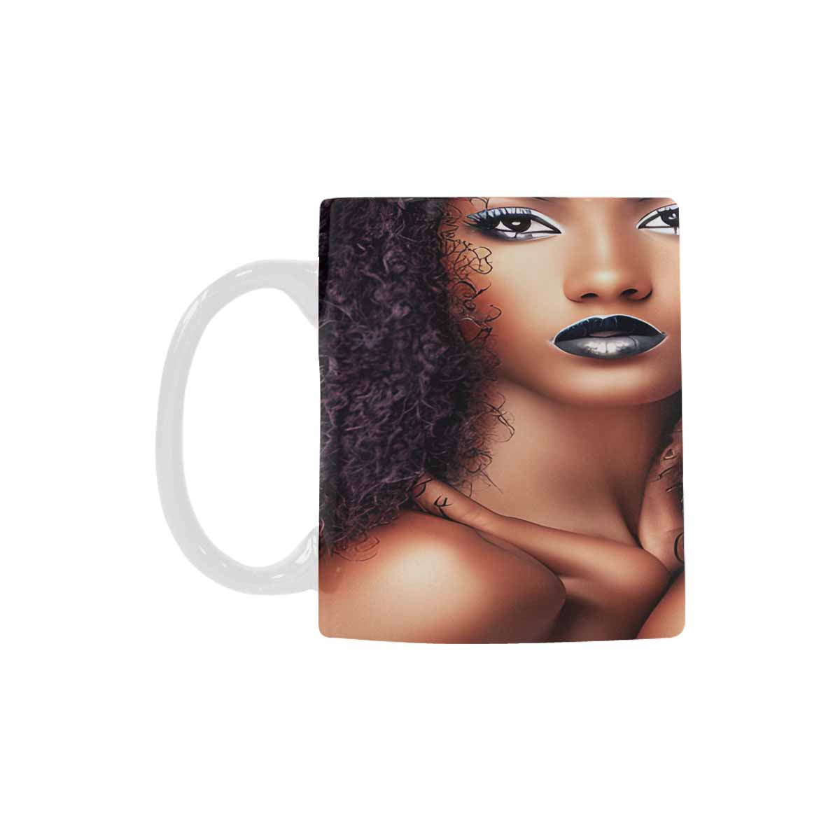 Quality Mug, coffee mug, tea cup, Black Faces, Set 1, design 28