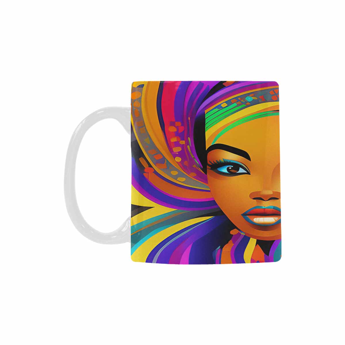 Quality Mug, coffee mug, tea cup, Black Faces, Set 1, design 45