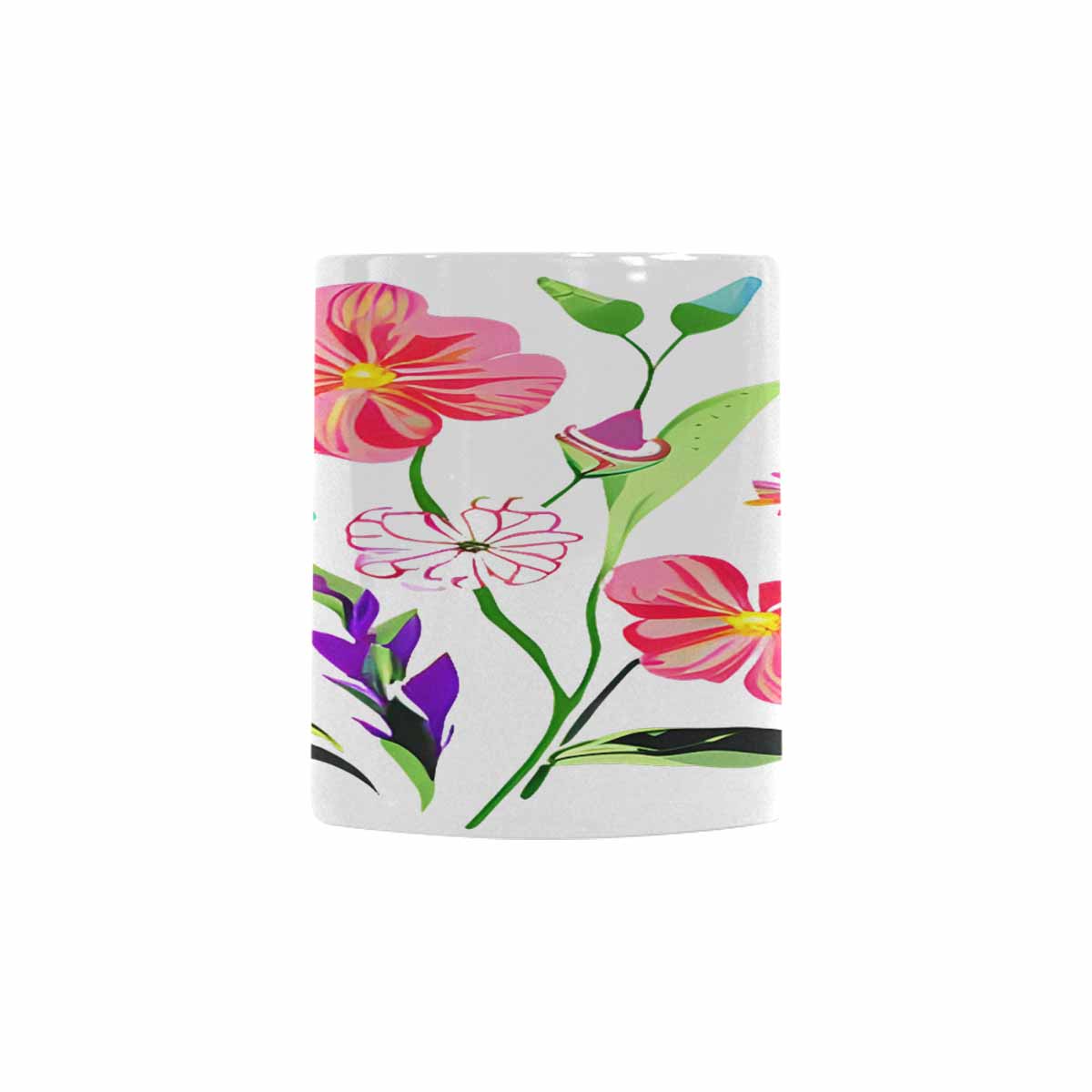 Quality Mug, coffee mug, tea cup, Bright florals, Set 2, design 87