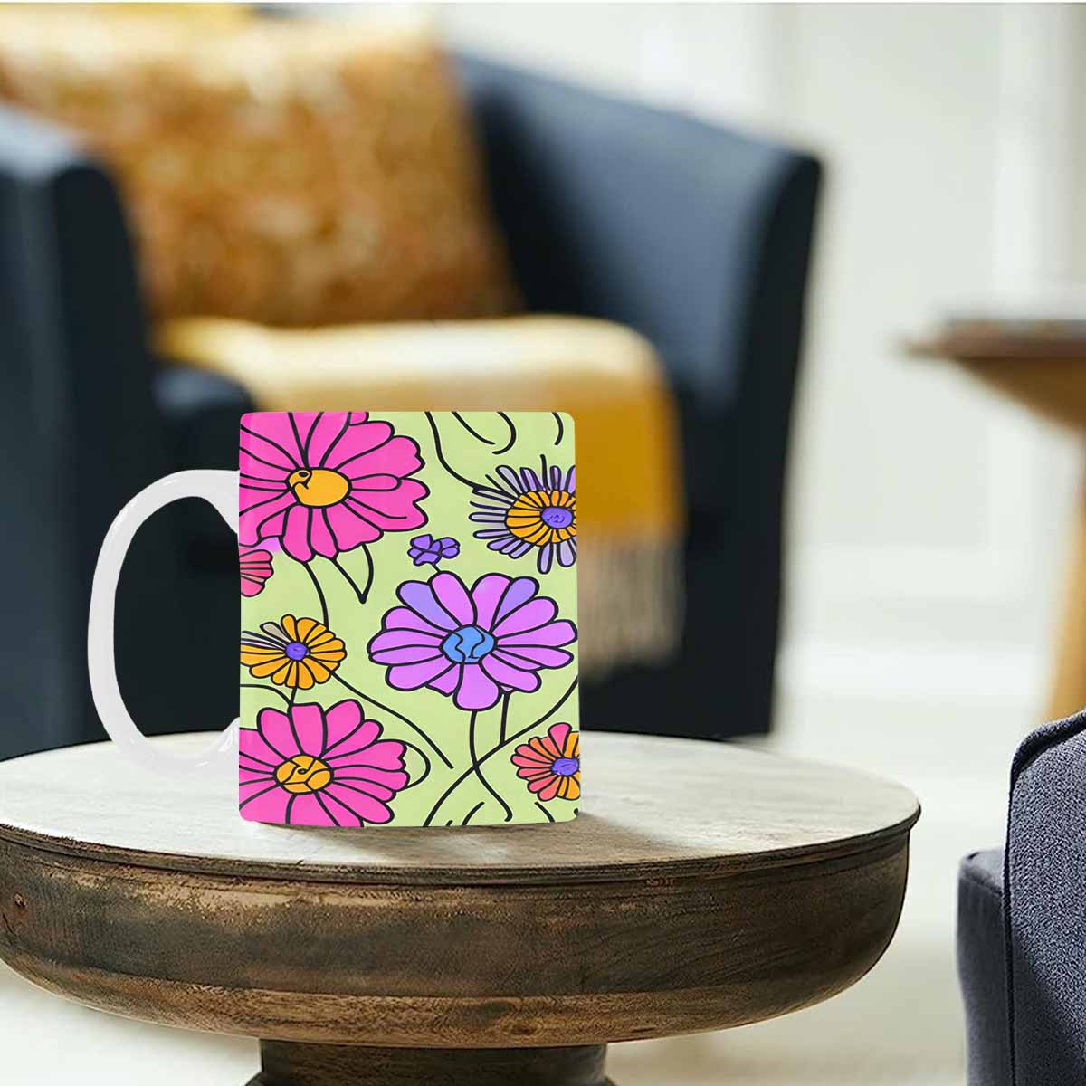 Quality Mug, coffee mug, tea cup, Set 1, Mixed Floral design 3