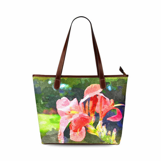 Classic Fabric handbag, watercolor floral, design 185