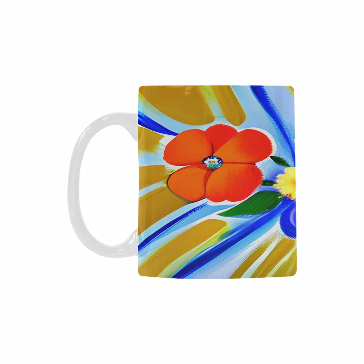 Quality Mug, coffee mug, tea cup, Bright florals, Set 1, Design 73