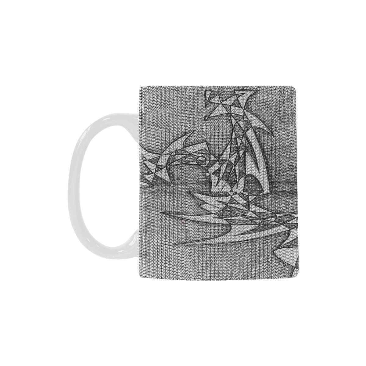 Quality Mug, coffee mug, tea cup, B & W Abstract, Set 1, design 91