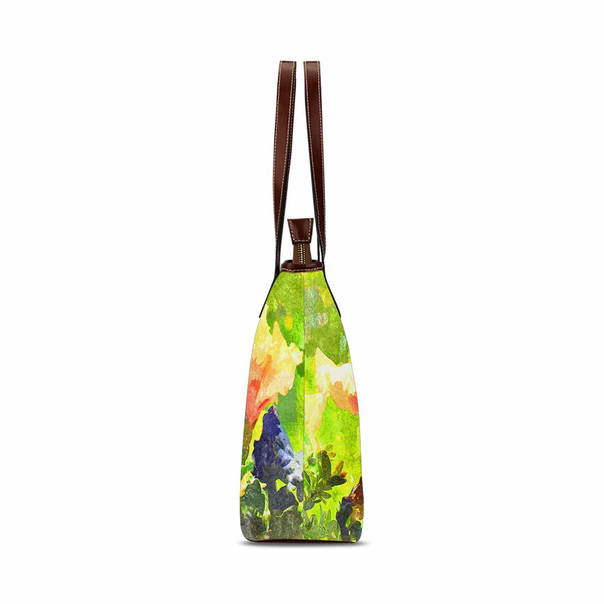 Classic Fabric handbag, watercolor floral, design 122