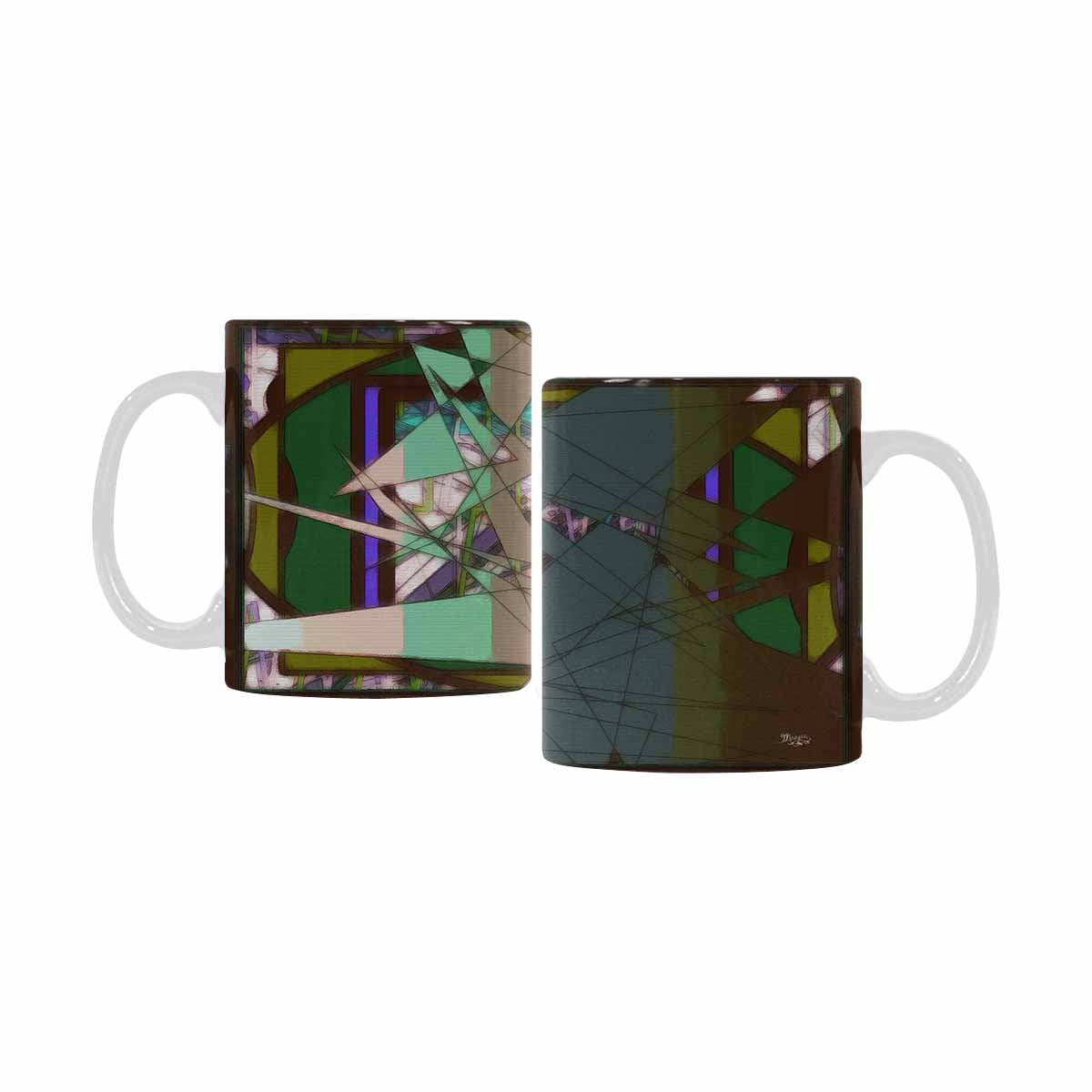 Unique Abstract design coffee mug, set 1, design 206