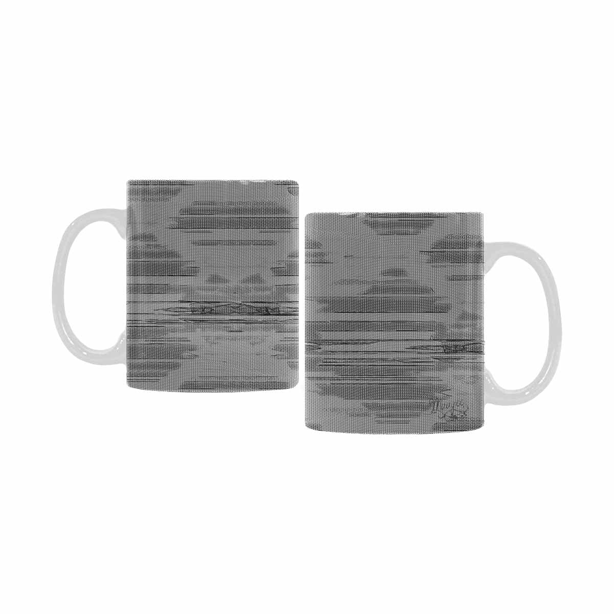 Quality Mug, coffee mug, tea cup, B & W Abstract, Set 1, design 159