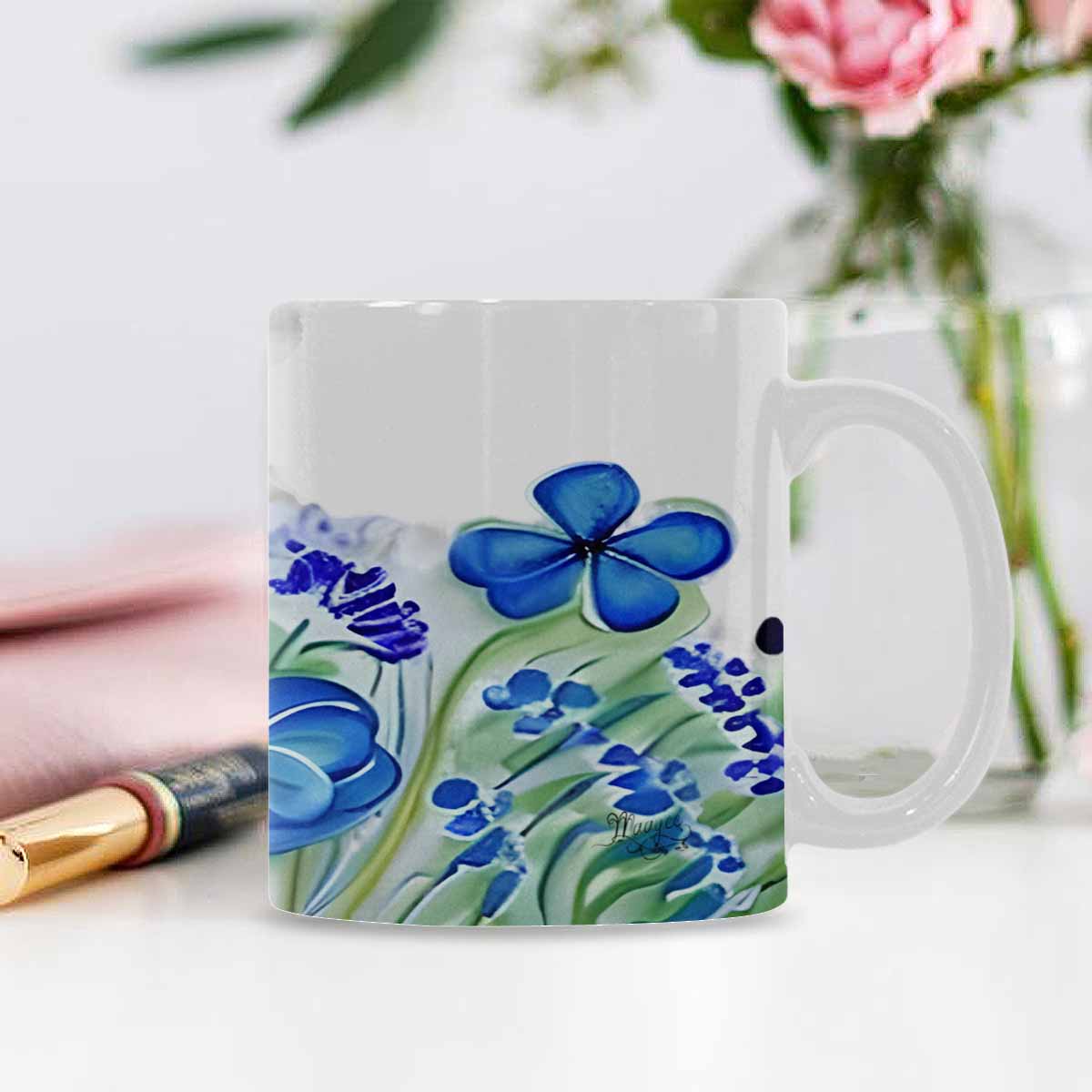 Quality Mug, coffee mug, tea cup, Bright florals, Set 1A, Design 78