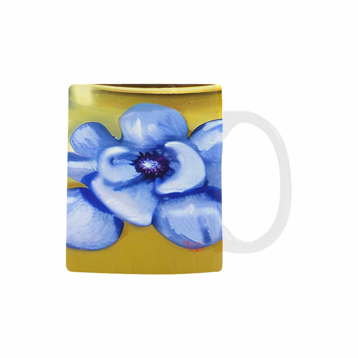 USA made Quality Mug, coffee mug, tea cup, Bright florals, Set 1, Design 160