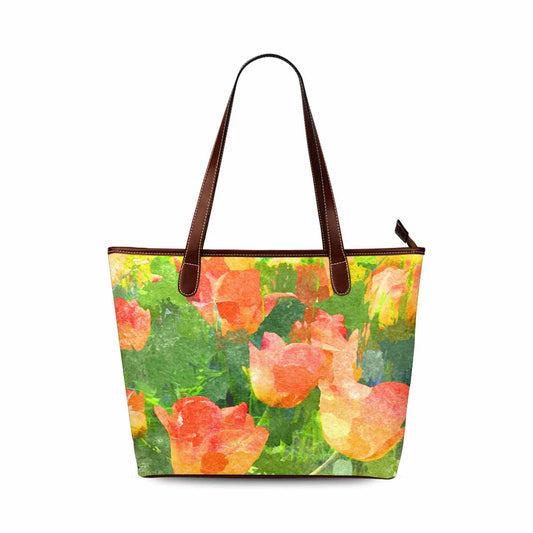 Classic Fabric handbag, watercolor floral, design 261