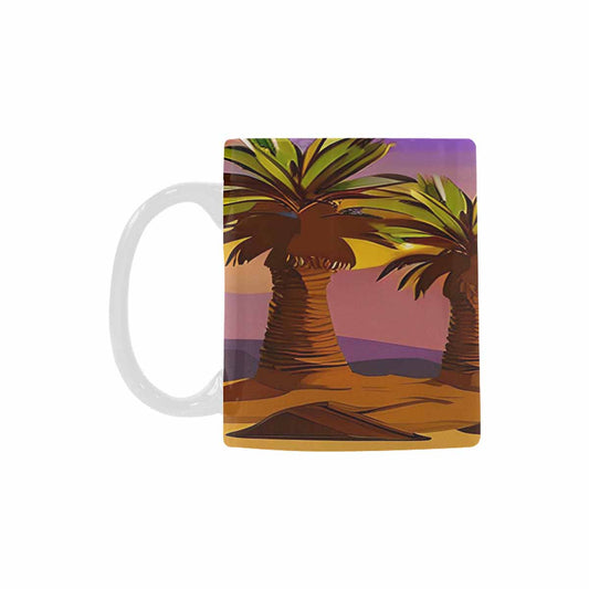 Coffee Mug, tea cup, desert scene, design 90