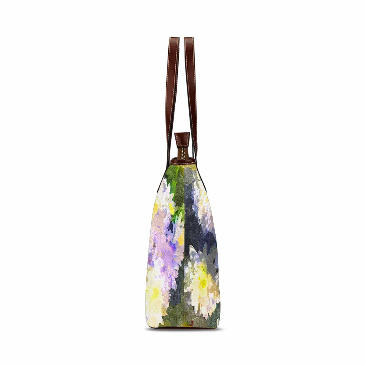 Classic Fabric handbag, watercolor floral, design 53