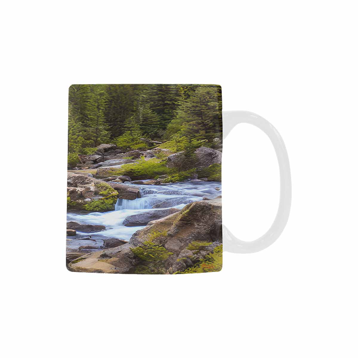 Rivers & Mountains Landscape mugs, set 1 design 3