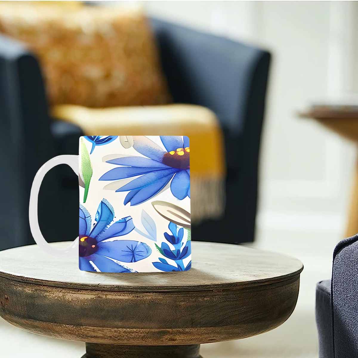 Quality Mug, coffee mug, tea cup, Bright florals, Set 1, Design 45