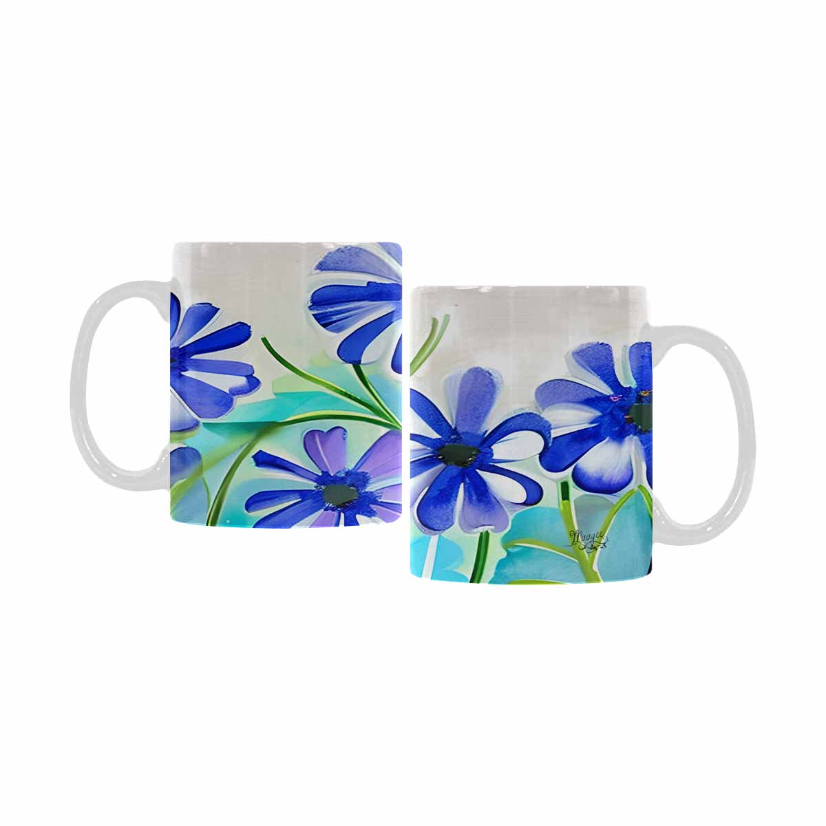 Quality Mug, coffee mug, tea cup, Bright florals, Set 1A, Design 60