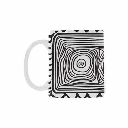 Quality Mug, coffee mug, tea cup, B & W Abstract, Set 1, design 43