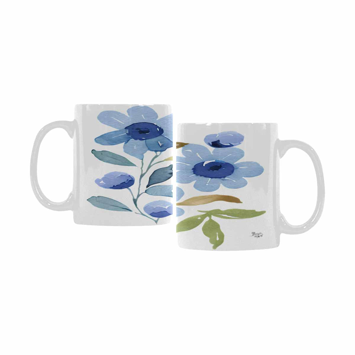 Quality Mug, coffee mug, tea cup, Bright florals, Set 2, design 43